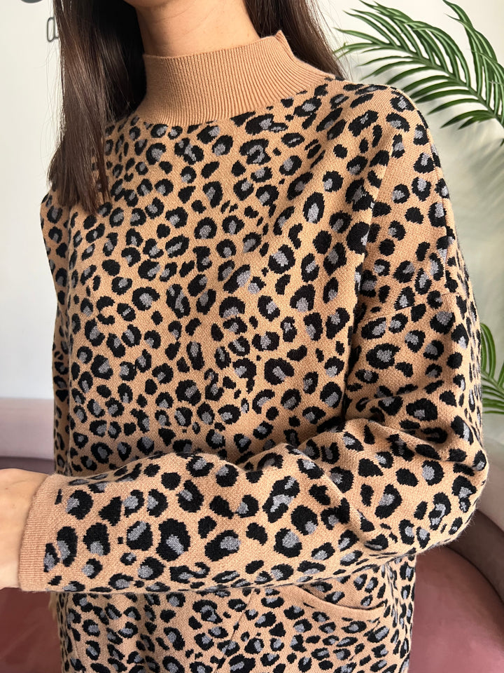 Jersey Macarena camel-gris