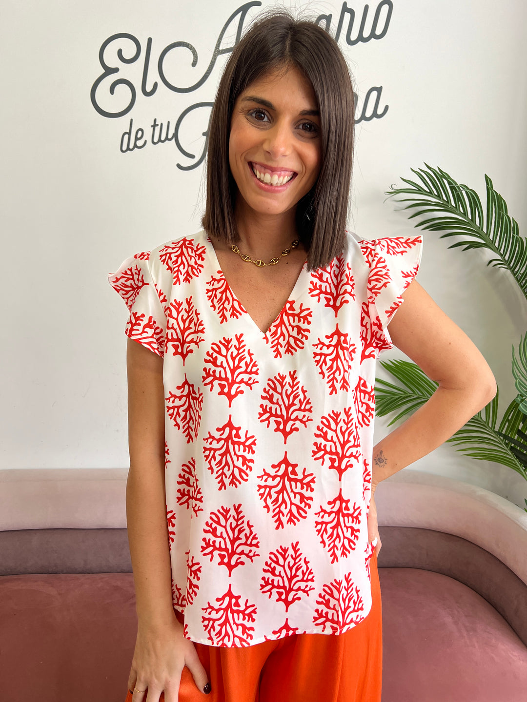 Blusa Mar naranja