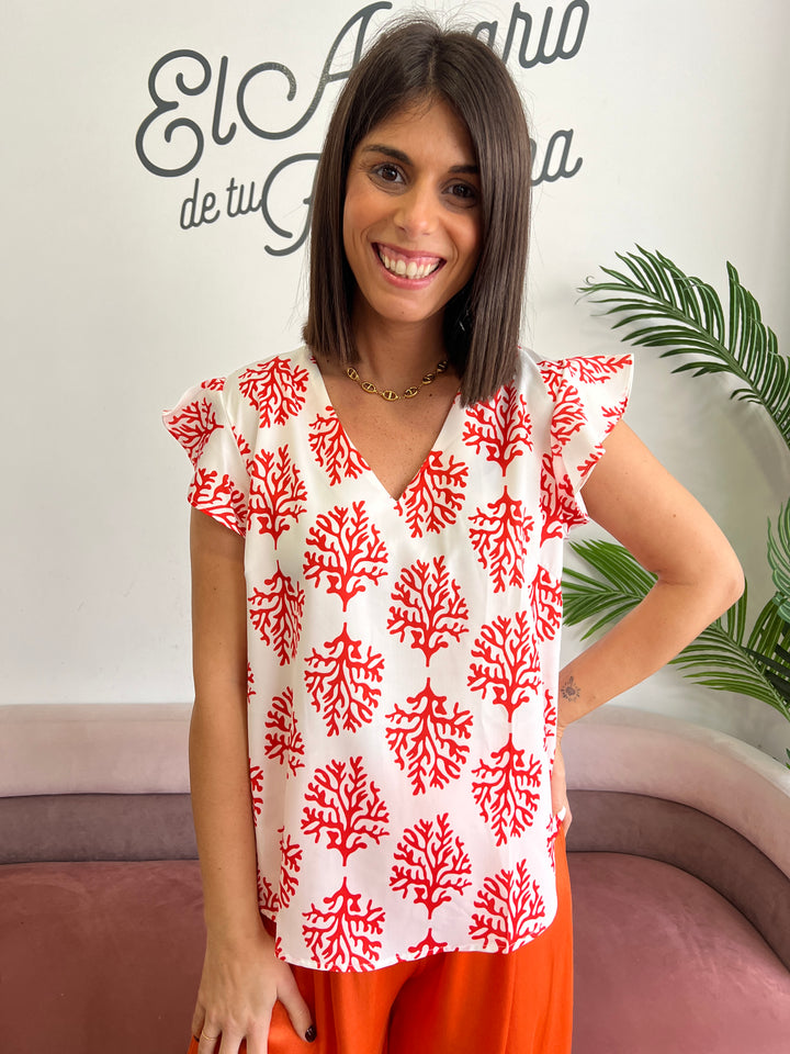 Blusa Mar naranja