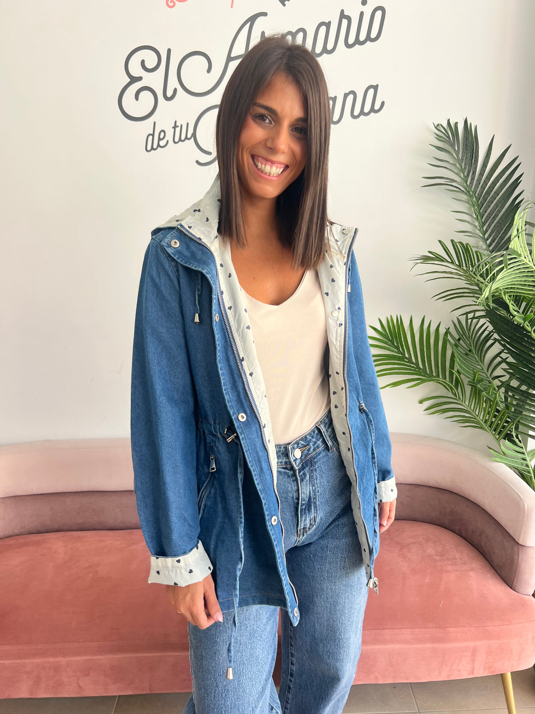 Chaqueta Reversible Corazones