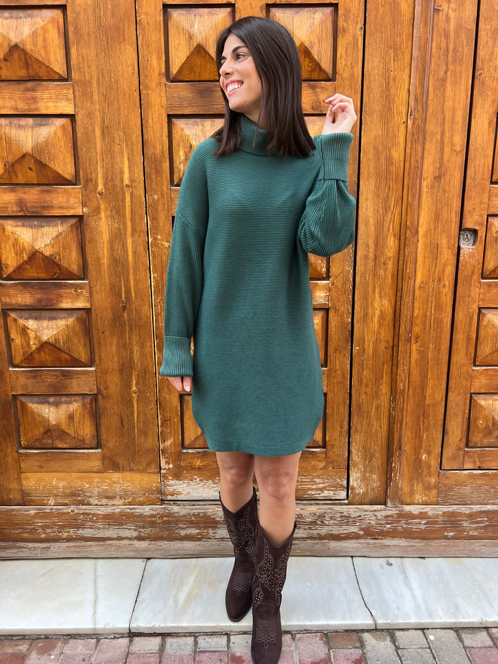 Vestido Matilda verde oscuro