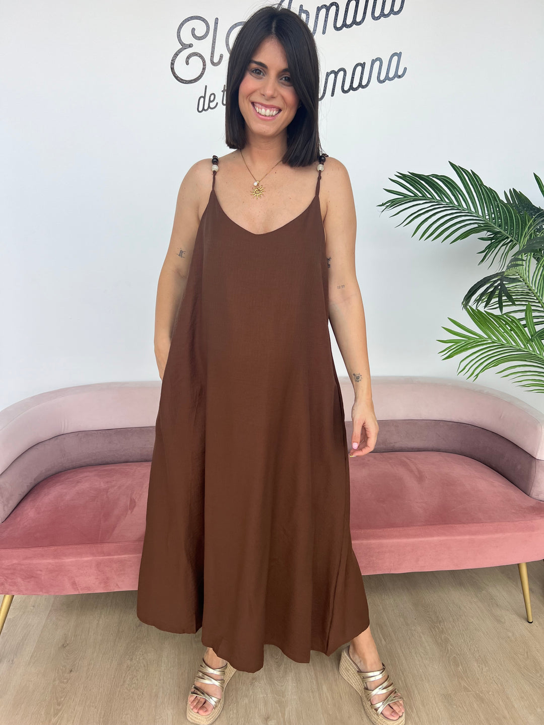 Vestido Nana marrón
