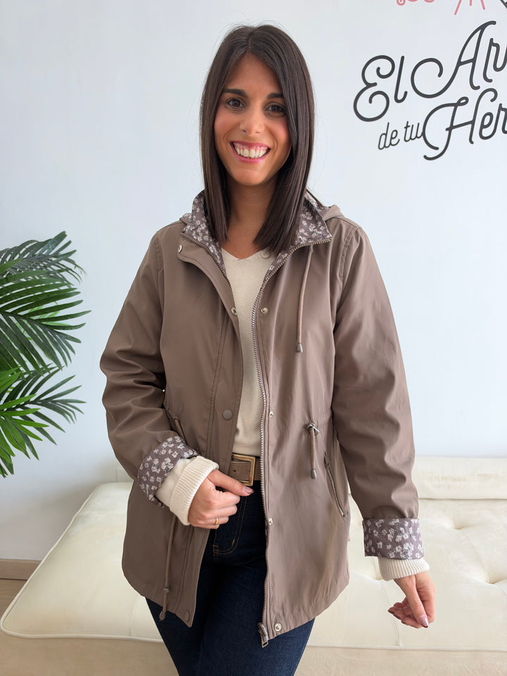 Chaqueta reversible Flori topo