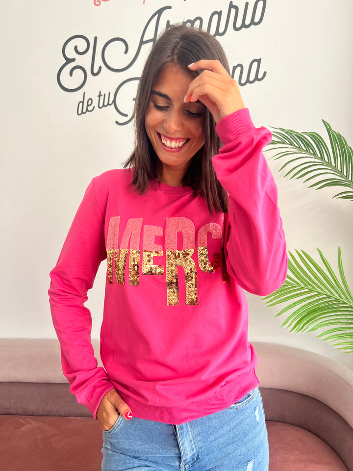 Sudadera Merci fucsia