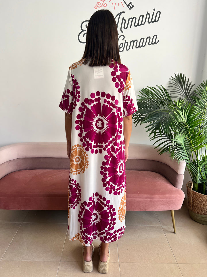 Vestido Juliana buganvilla