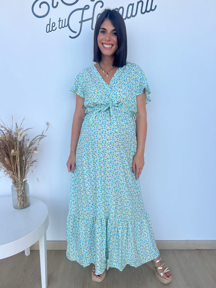 Vestido Sidney turquesa