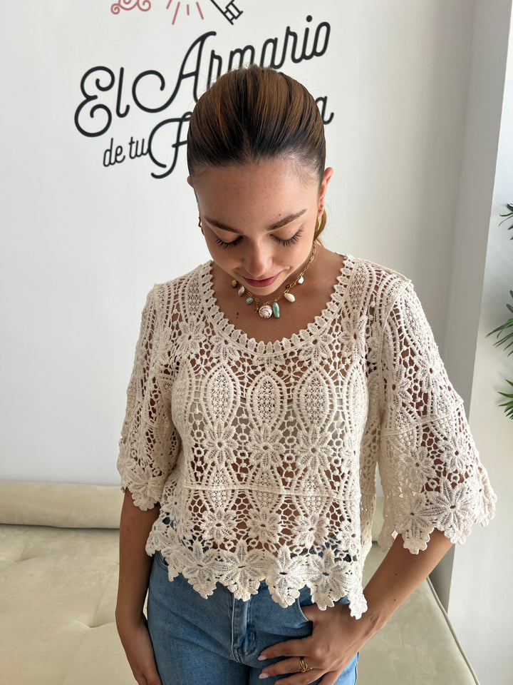 Top Aroa beige