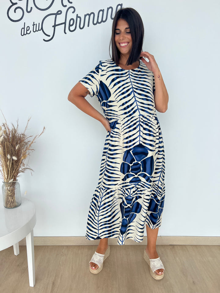 Vestido Dante azul marino