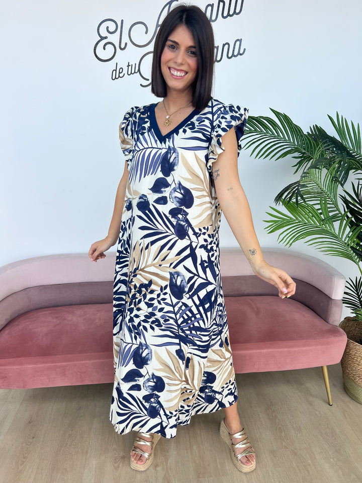 Vestido Marga azul marino