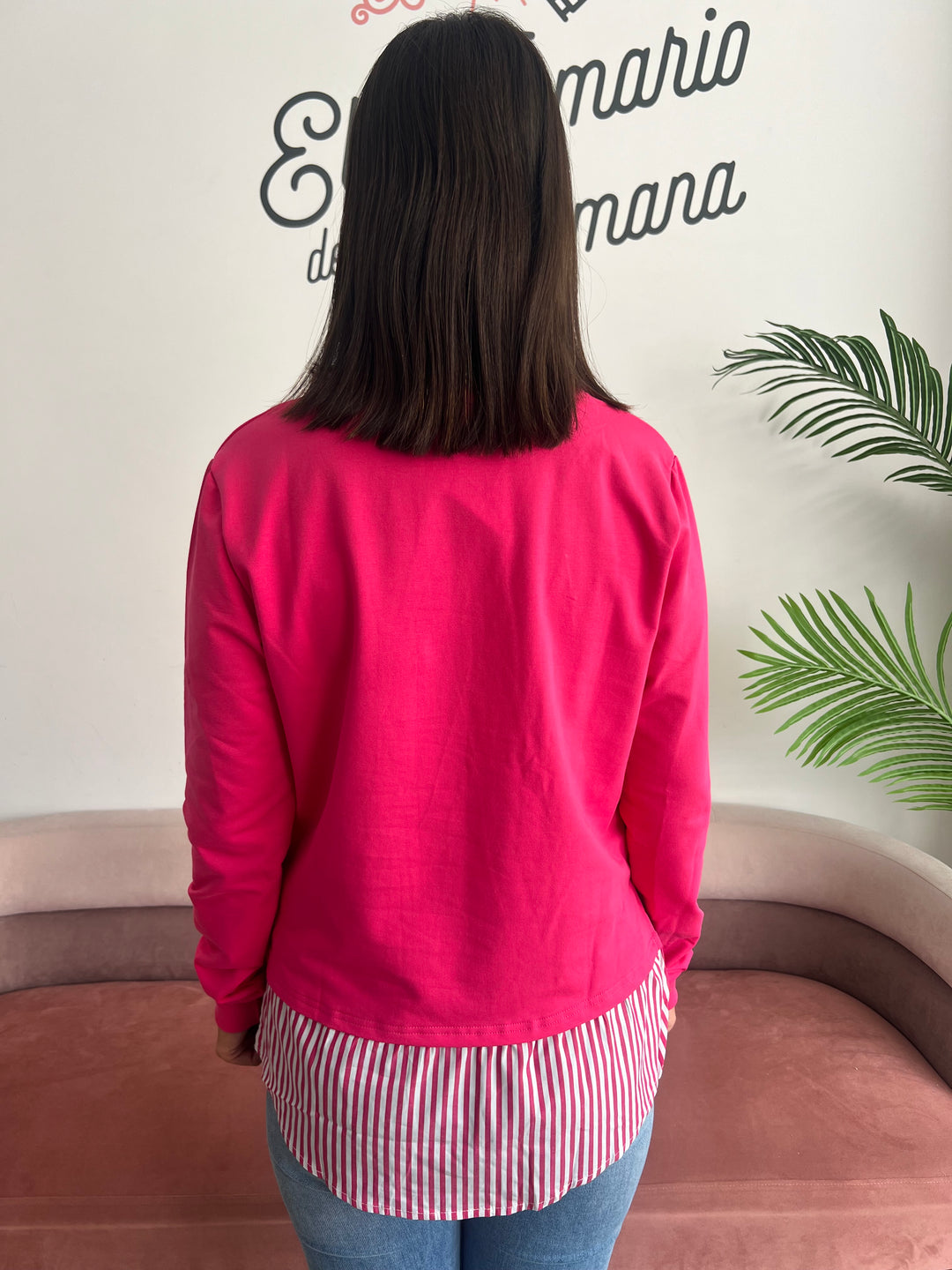 Sudadera Can’t fucsia