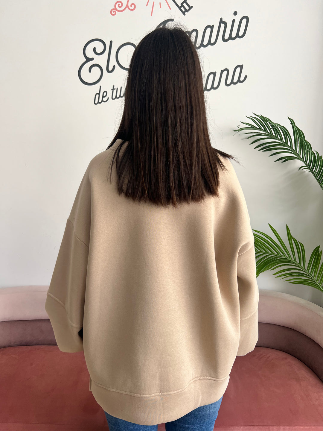 Sudadera Los Ángeles beige