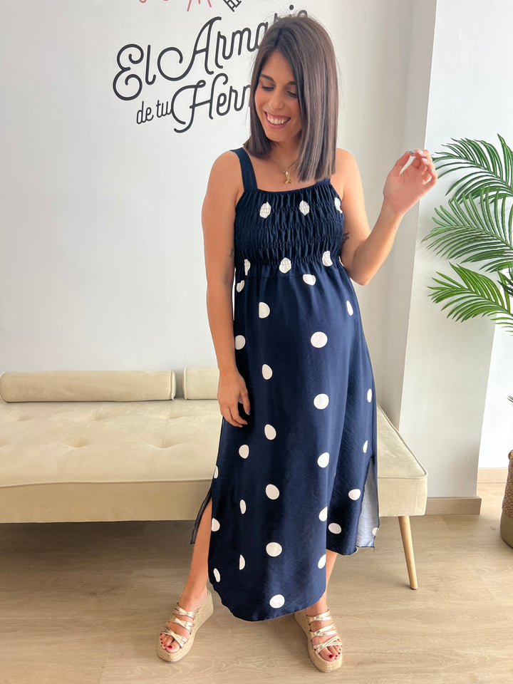 Vestido Samira azul marino