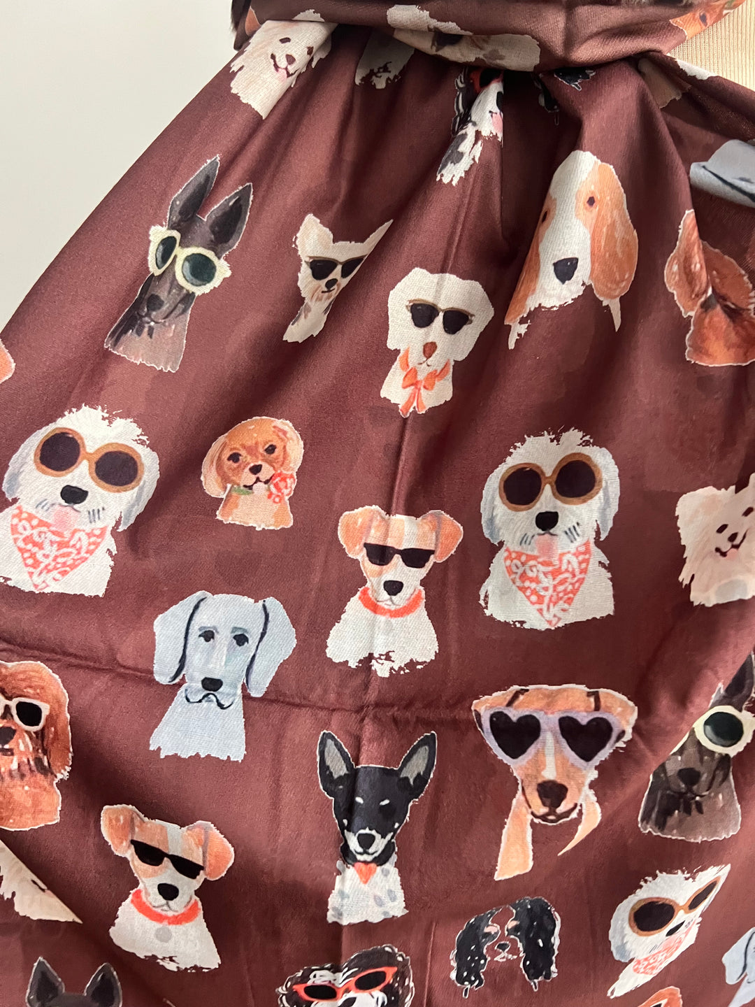 Bufanda Dogs marrón