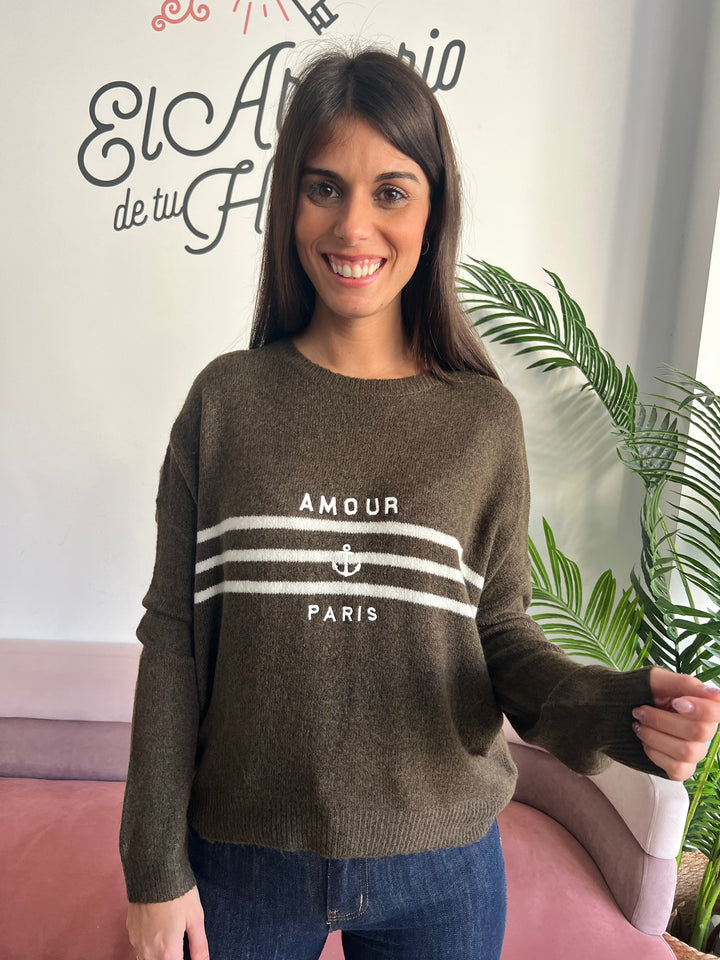 Jersey París verde oscuro