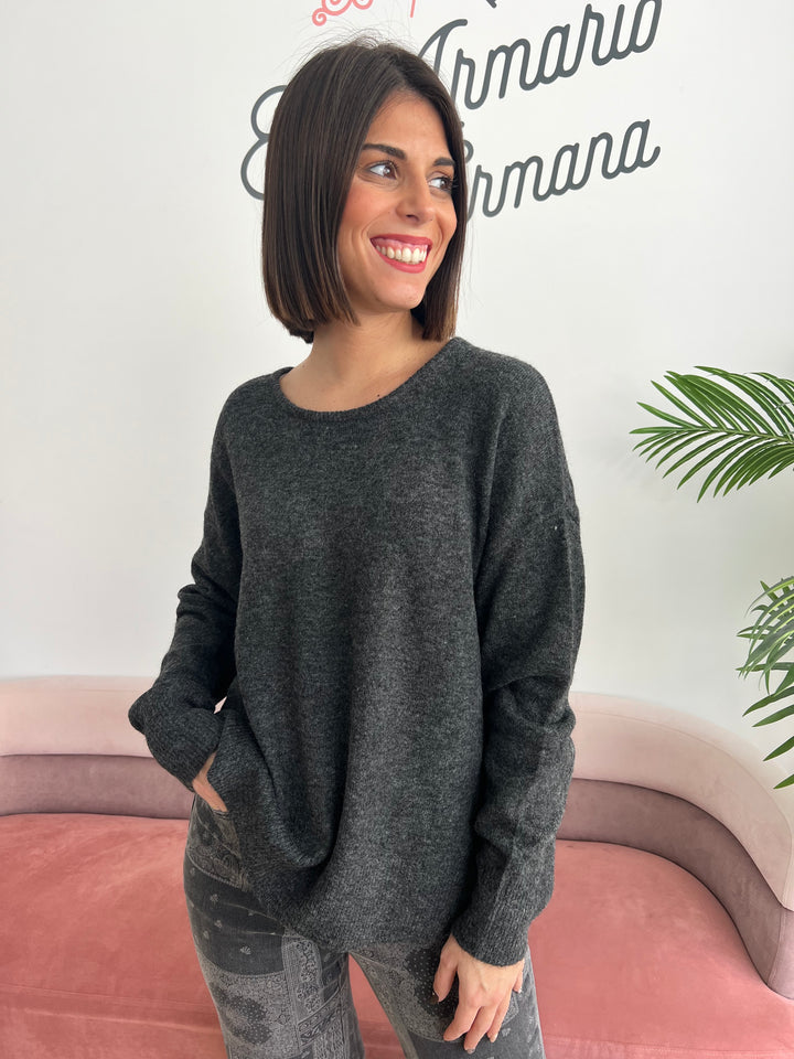 Jersey Manuela gris oscuro