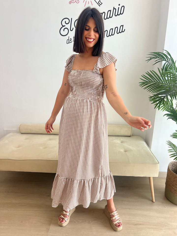 Vestido Yanira marrón