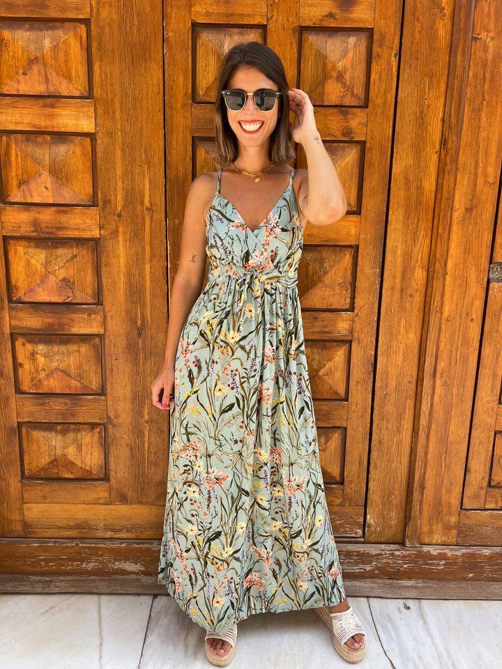 Vestido Silvestre aguamarina