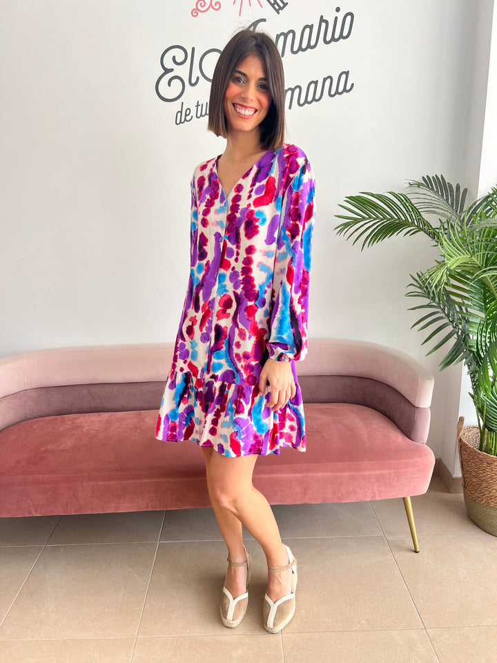 Vestido Abba morado