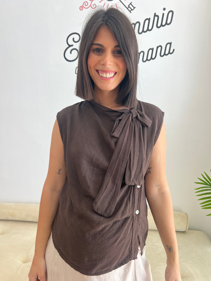 Camisa Malena marrón
