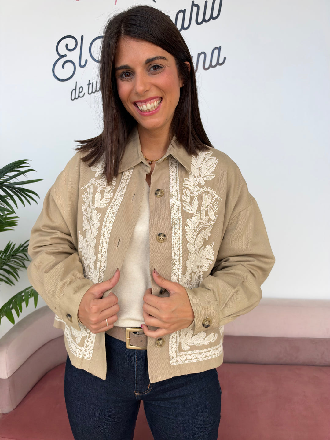 Chaqueta Roma beige