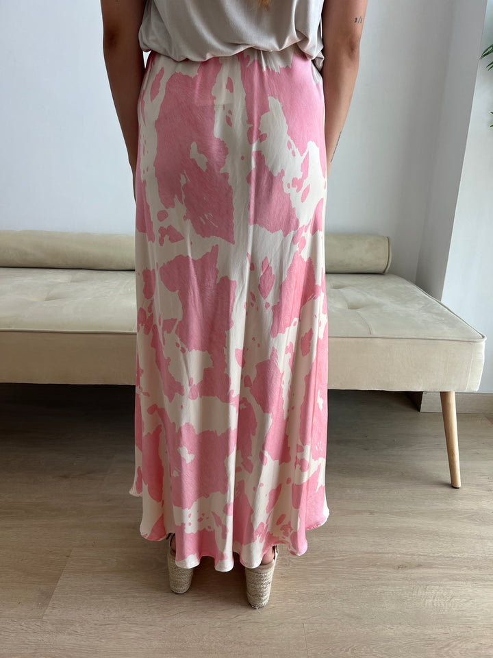 Falda Laura rosa