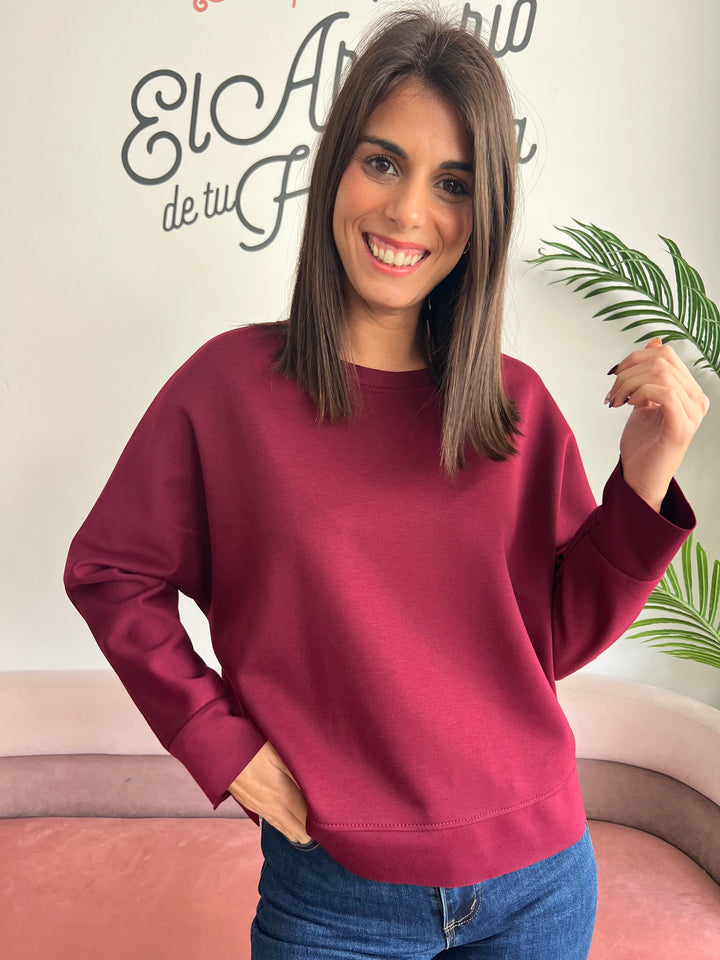 Sudadera Cari Burdeos