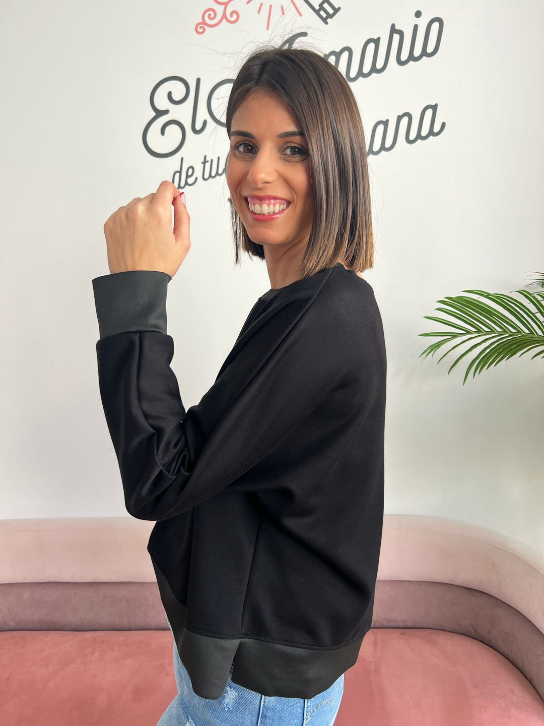 Sudadera Basic negro