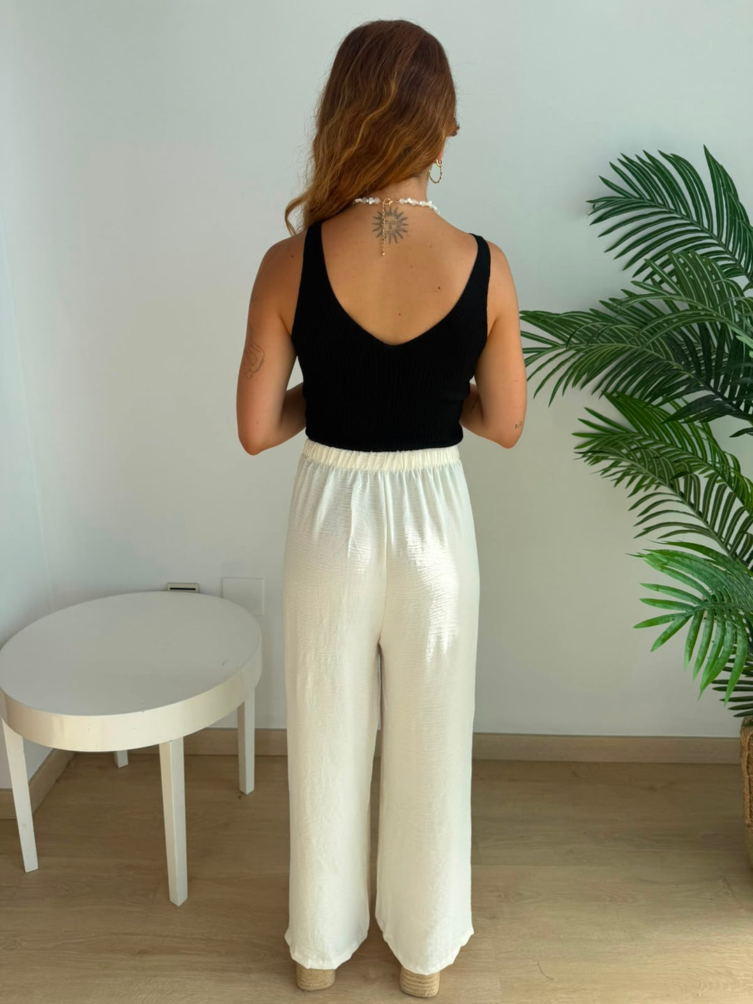 Pantalón Laila blanco roto