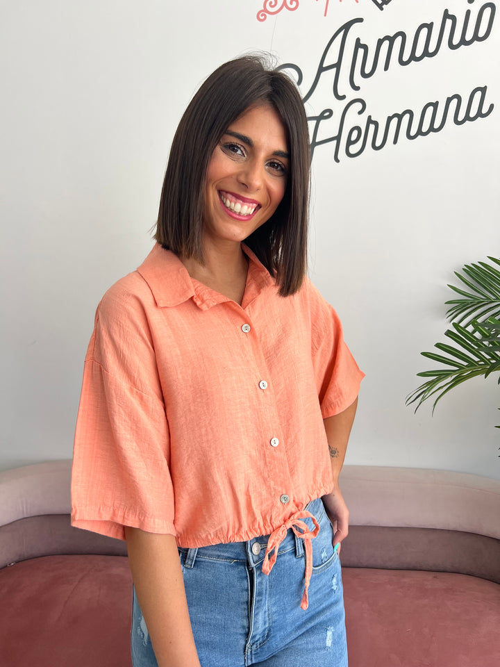 Camisa Dania salmón