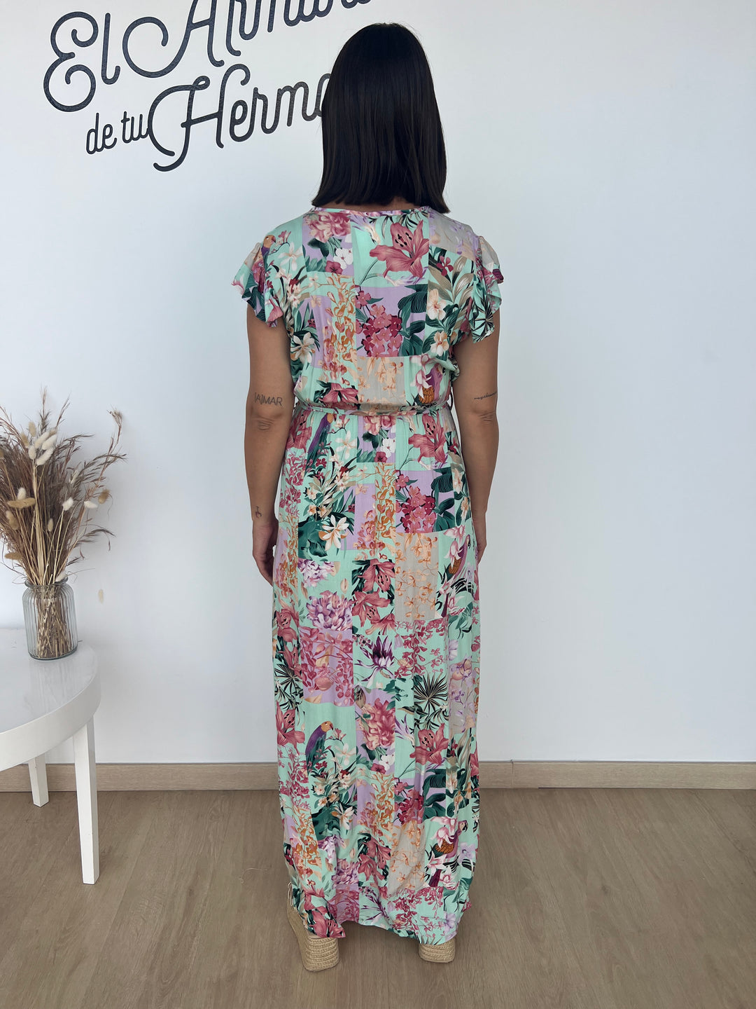 Vestido Mariona aguamarina