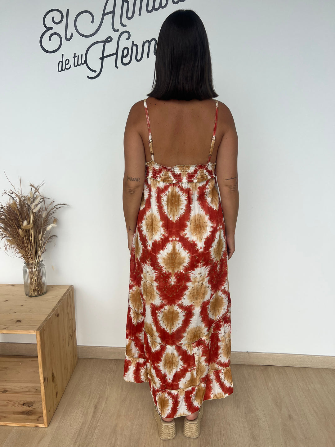 Vestido Devi teja