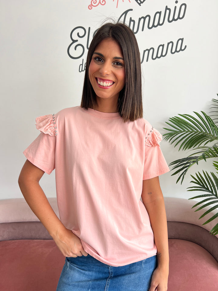 Camiseta Silvia rosa