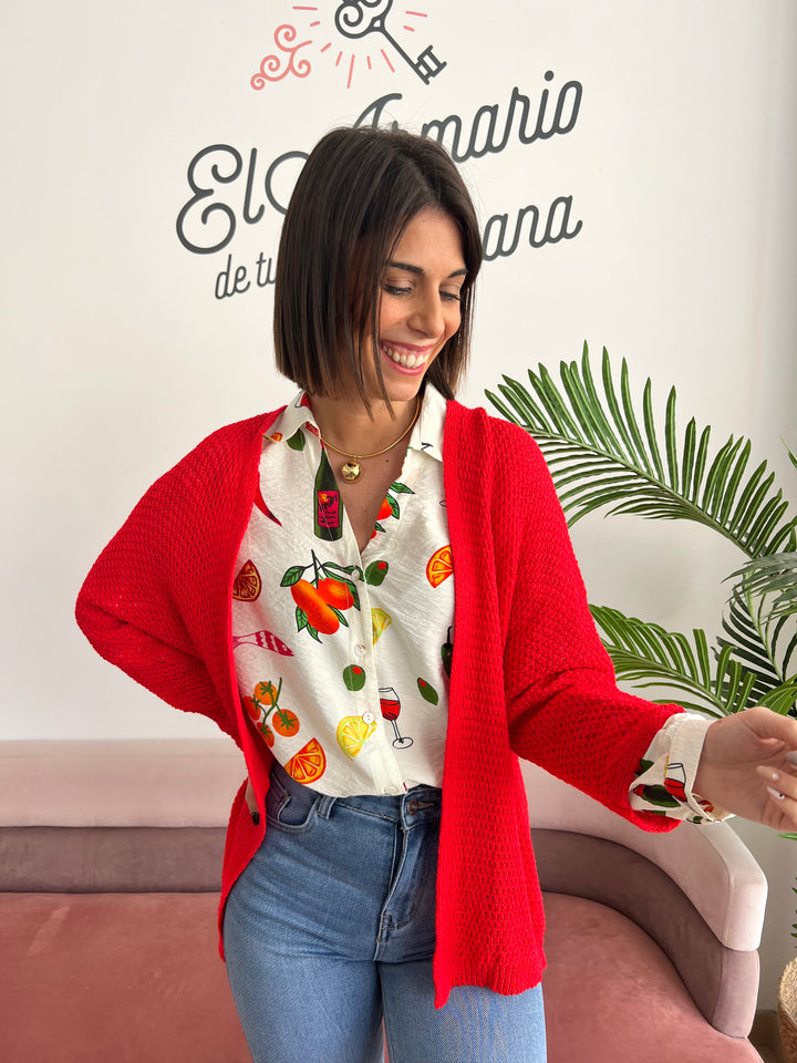 Chaqueta María rojo