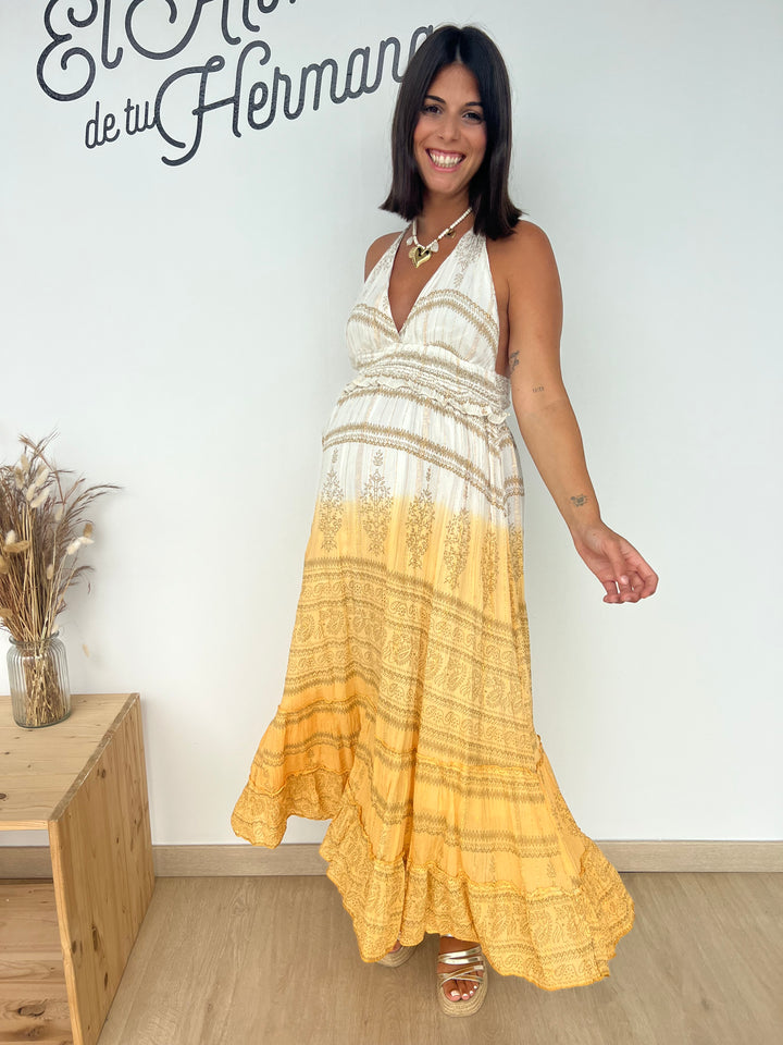 Vestido Palma amarillo