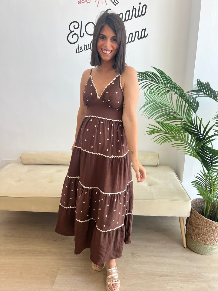Vestido Grecia marrón