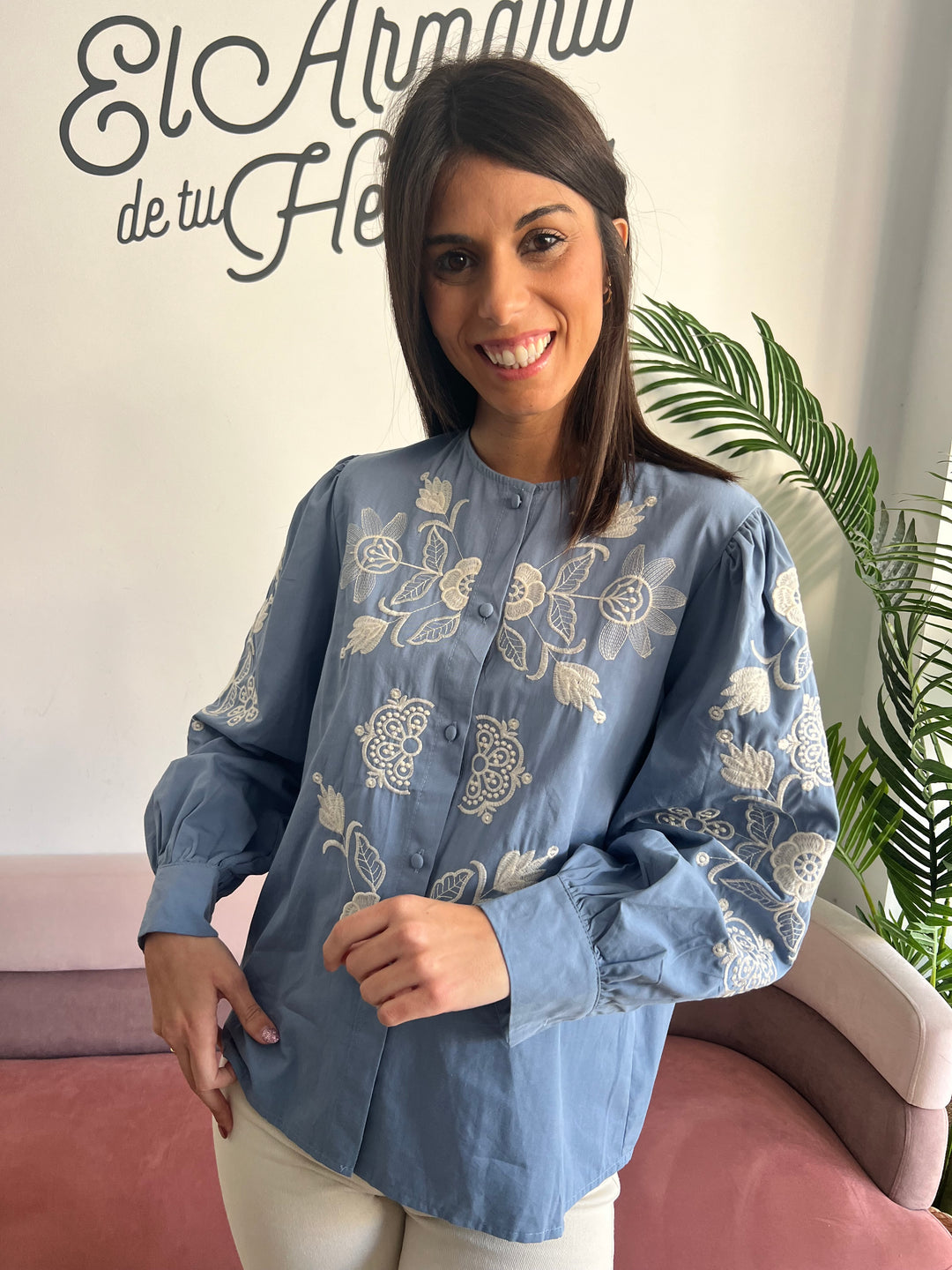 Camisa María celeste