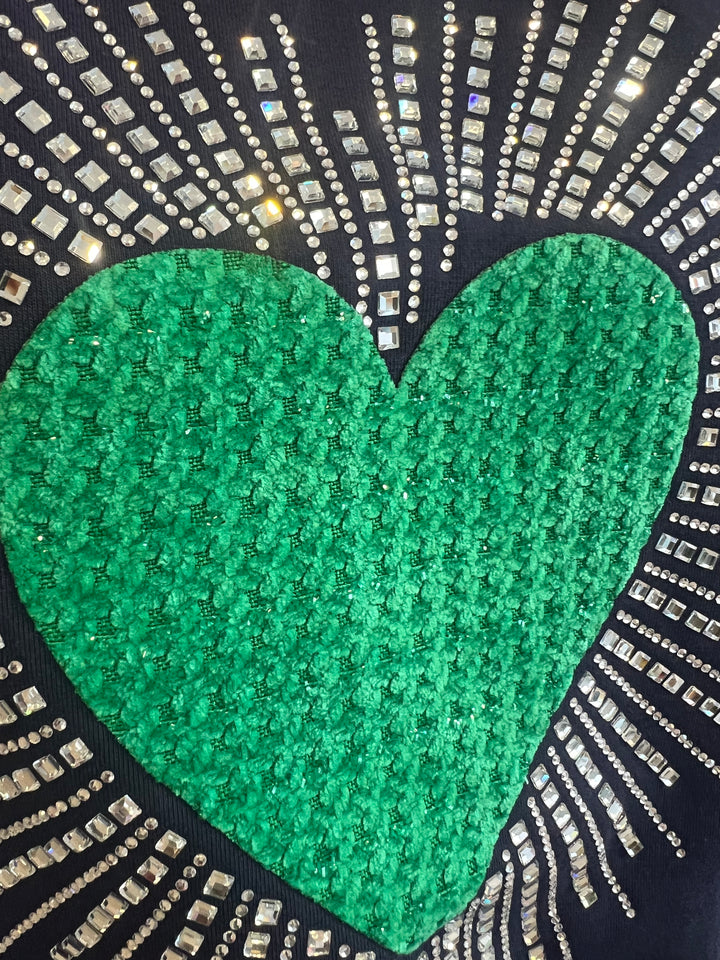 Sudadera Corazón azul marino