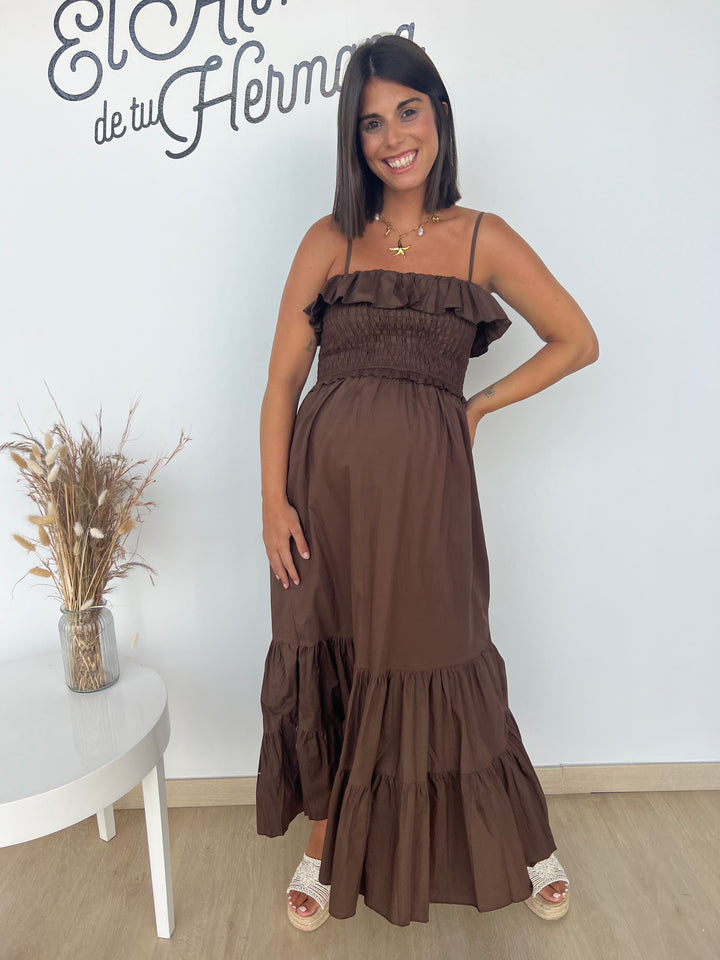 Vestido Lorena marrón