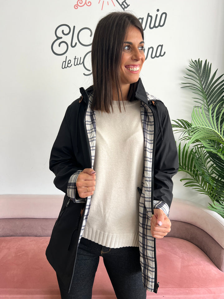 Chaqueta Cuadros Reversible