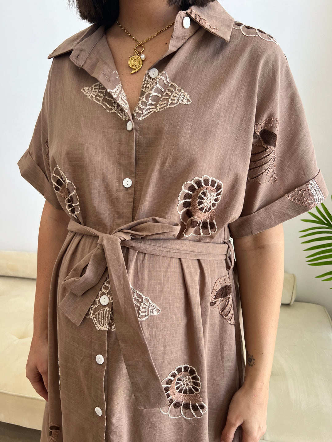 Vestido Claudia marrón