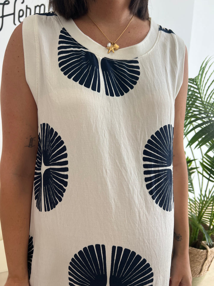 Vestido Mireia azul marino