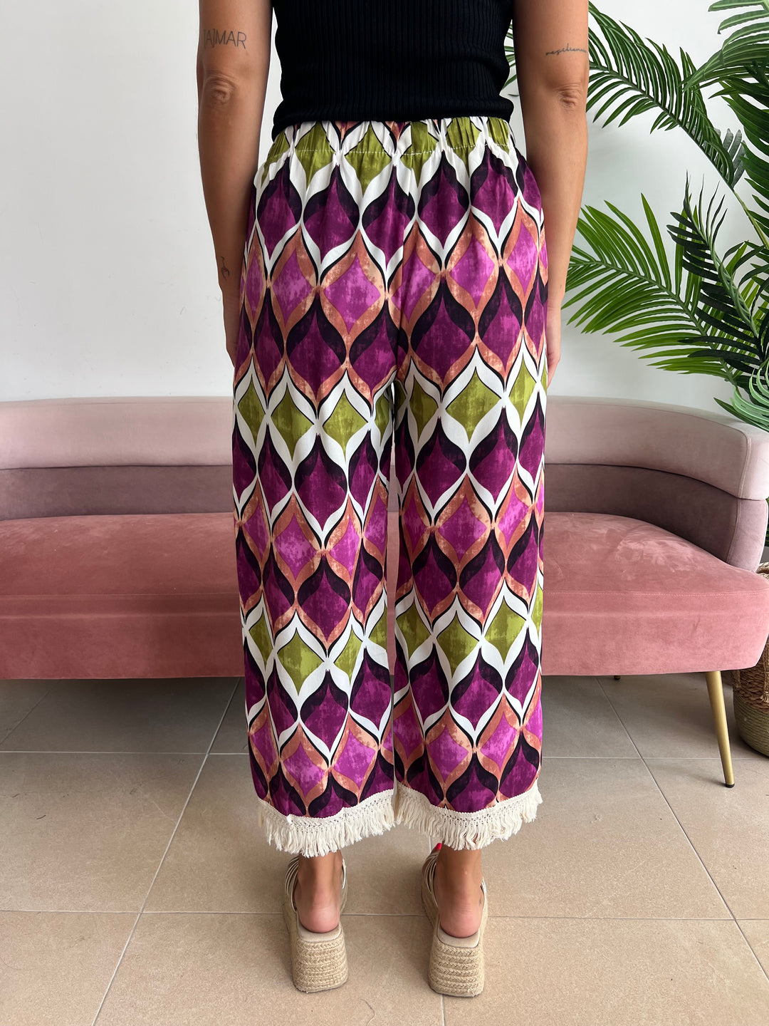 Pantalón Carlota buganvilla