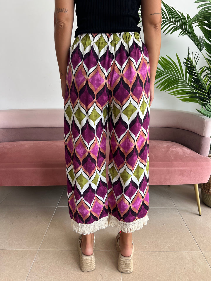 Pantalón Carlota buganvilla