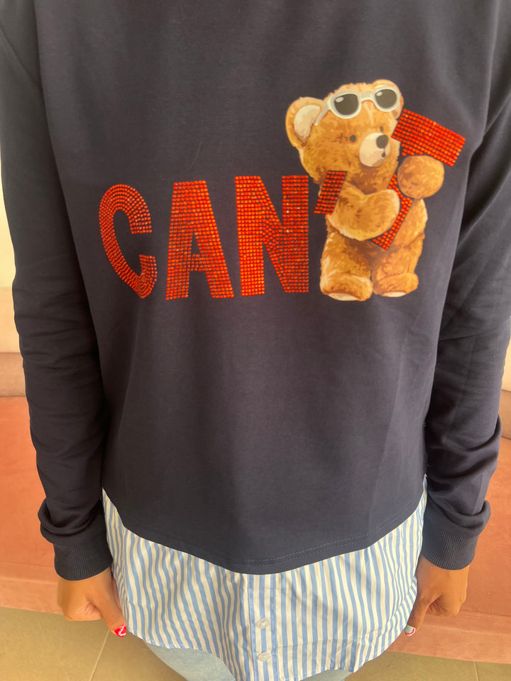 Sudadera Can’t azul marino