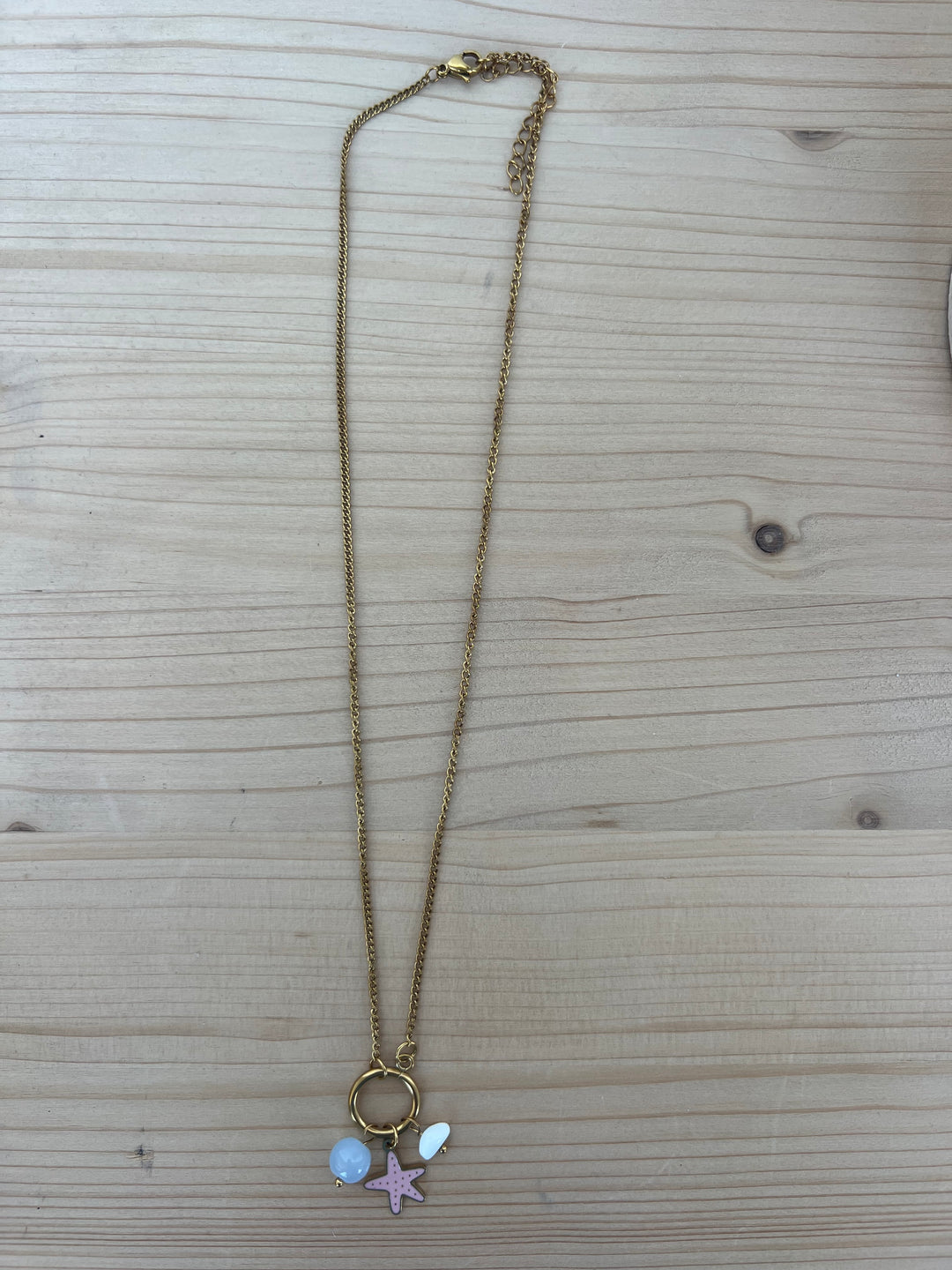 Collar Marina rosa (acero)
