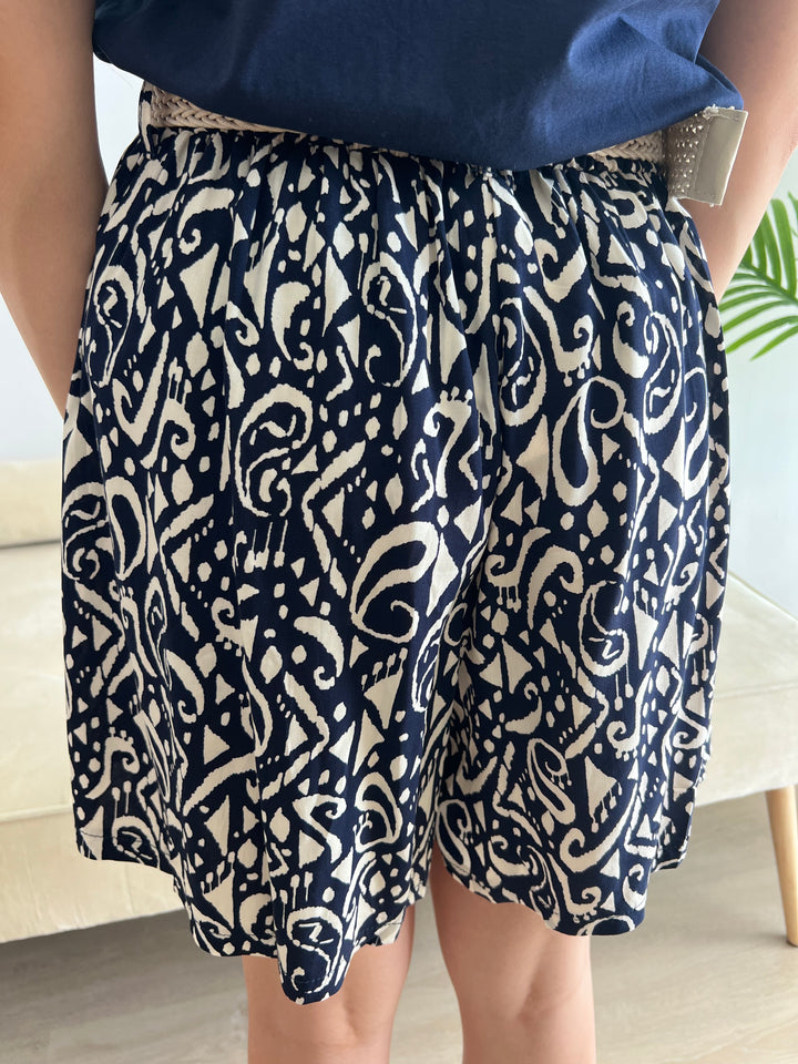 Short Jasmin azul marino