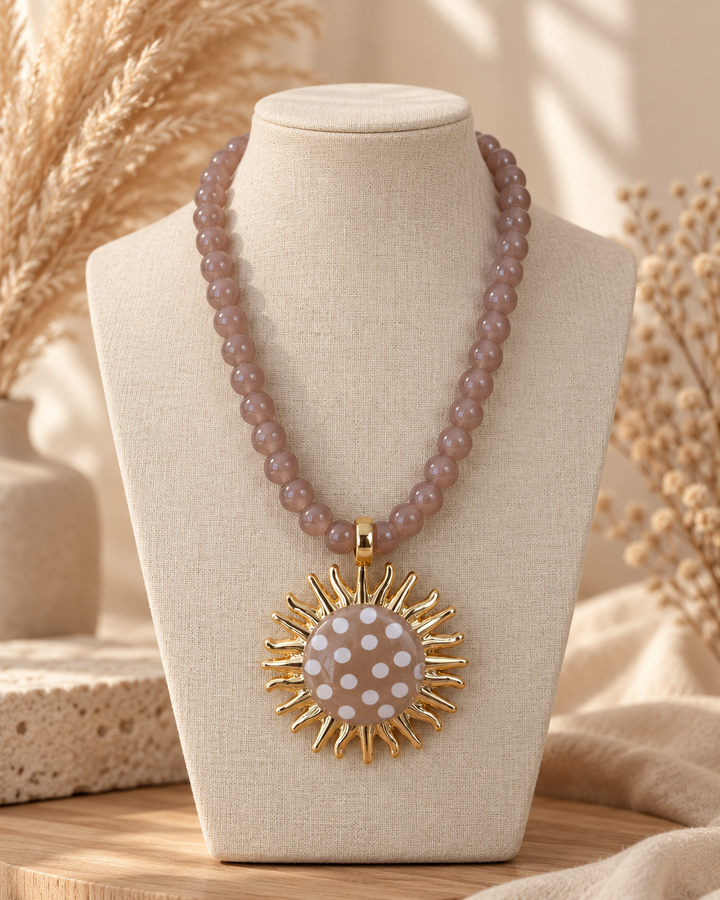 Collar Rita beige (no acero)