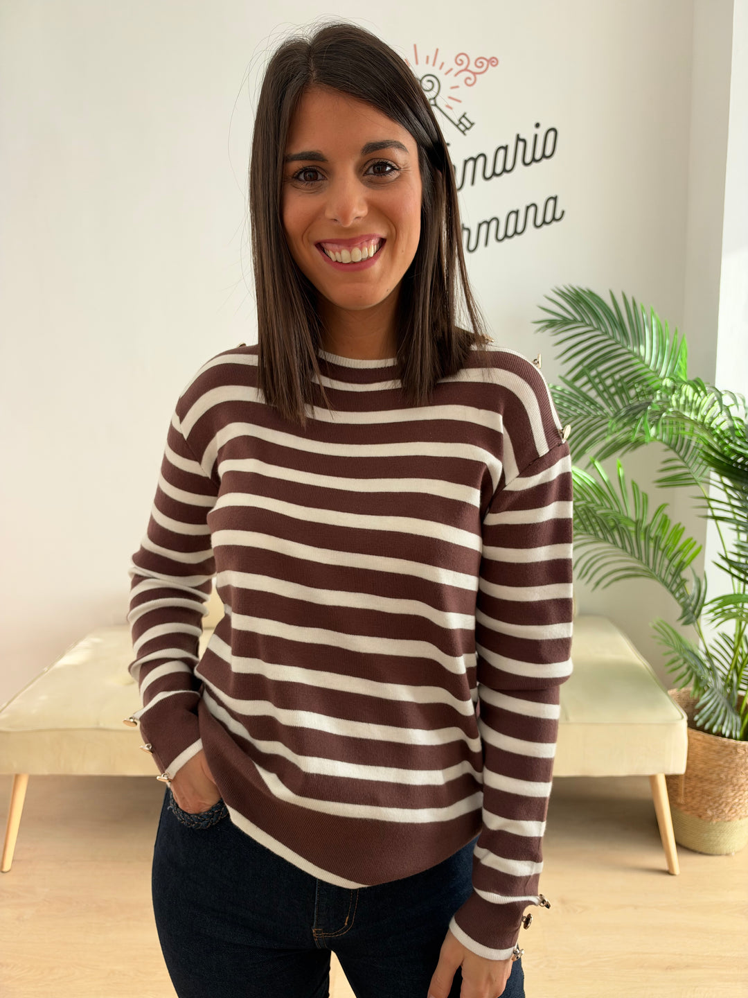 Jersey Rayas marrón