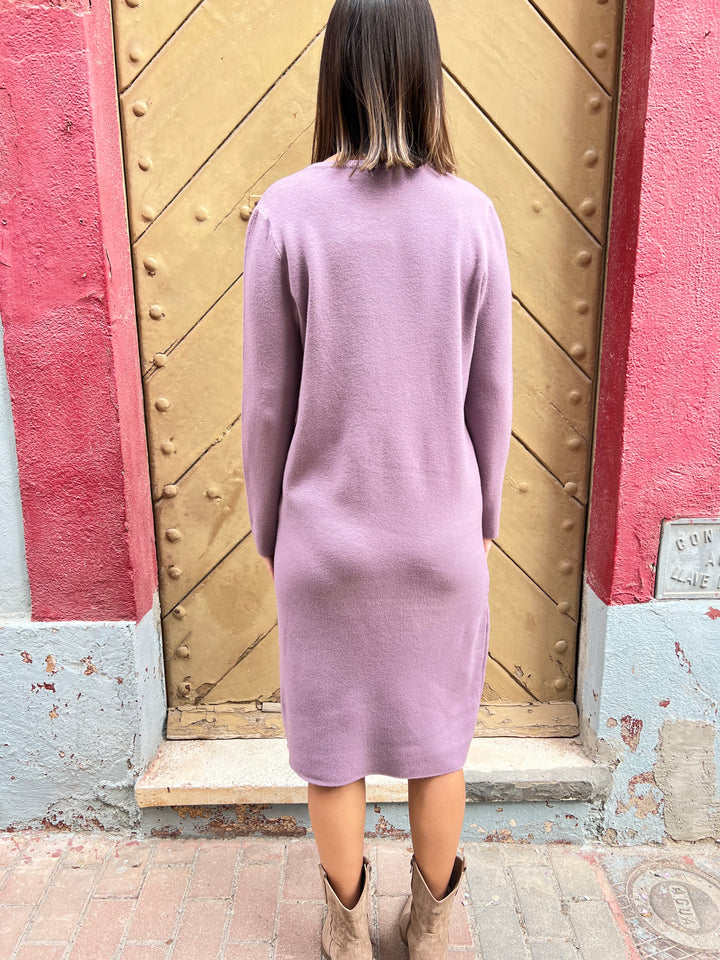 Vestido Bolsillo malva