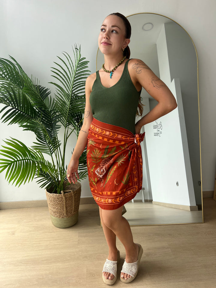 Falda Tigre teja